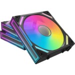 WingBoost 4 (schwarz, 3er-Pack, 120 mm)