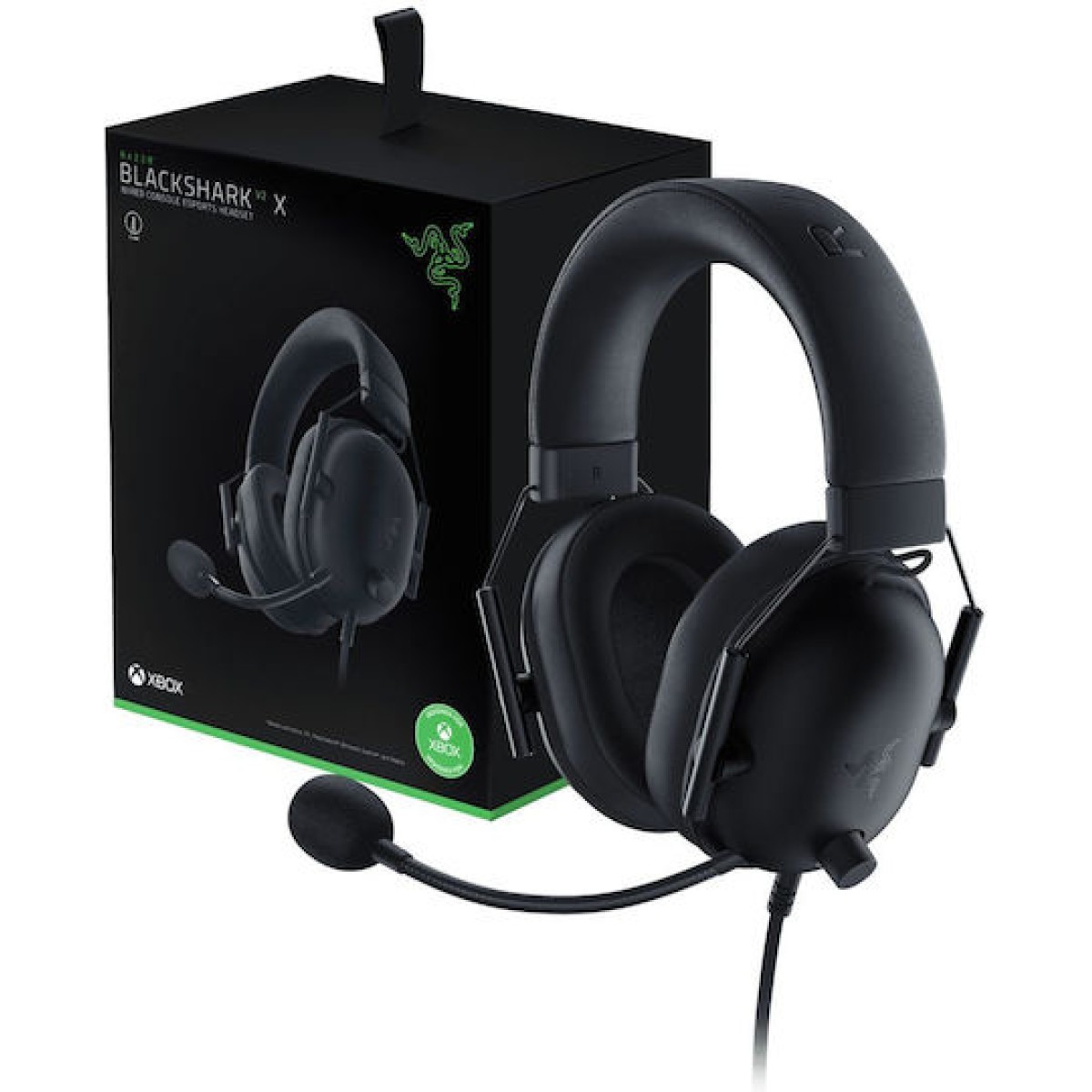 Razer Blackshark V2 X for Xbox Over Ear Gaming Headset με σύνδεση 3.5mm