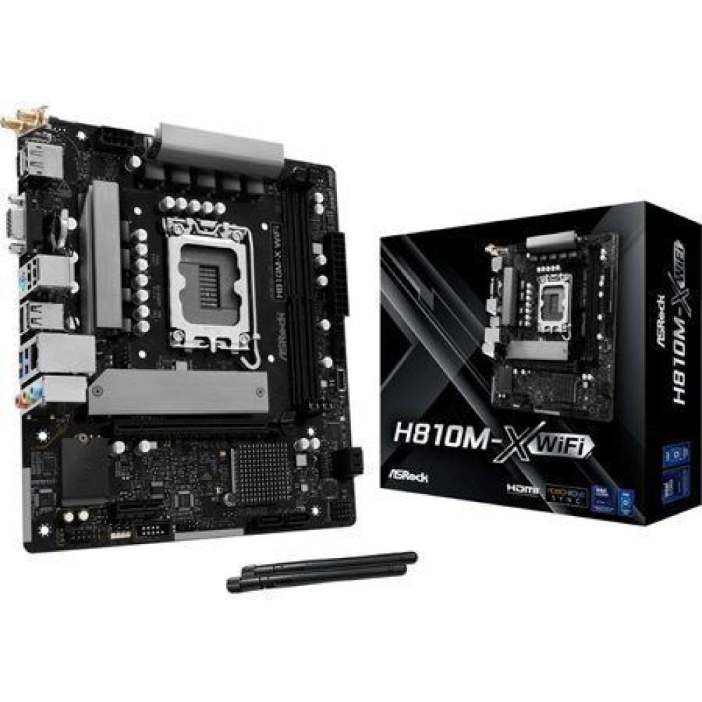ASRock H810M-X WiFi Motherboard Micro ATX με Intel 1851 Socket 90-MXBS6-A0UAYZ