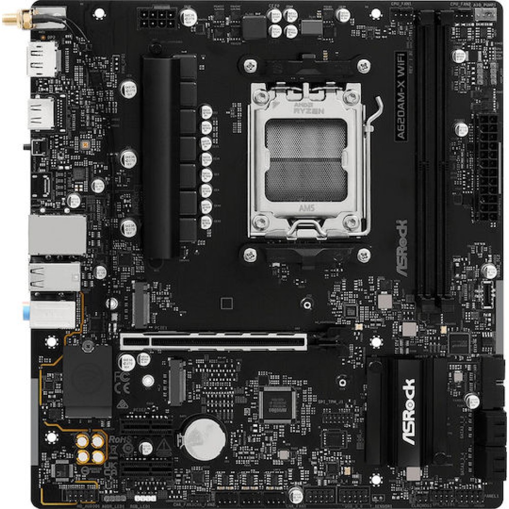 ASRock A620AM-X WiFi Motherboard Micro ATX με AMD AM5 Socket 90-MXBSU-A0UAYZ