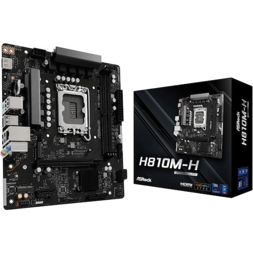 ASRock H810M-H Motherboard Micro ATX με Intel 1851 Socket 90-MXBSZ0-A0UAYZ