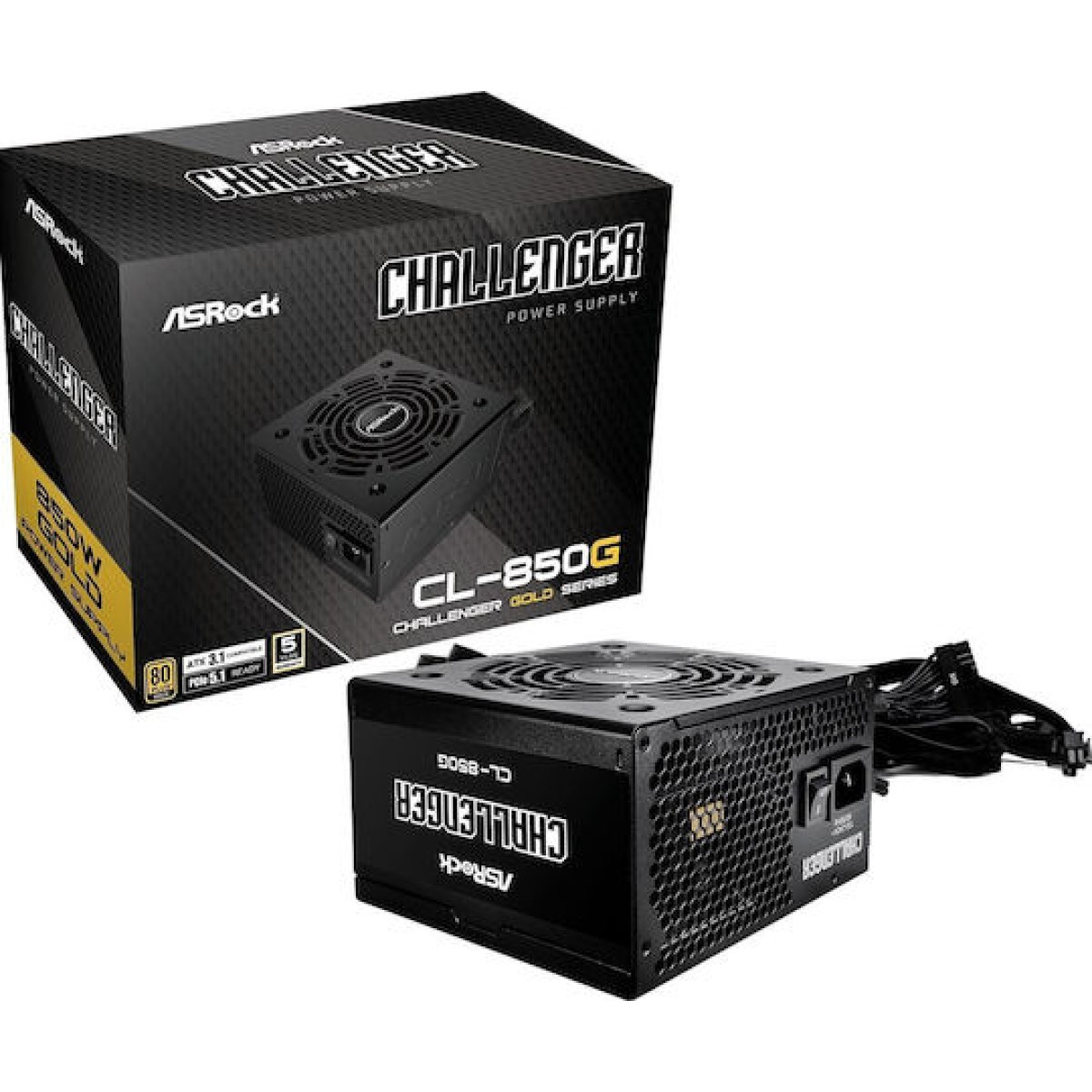 Challenger CL-850G 850W (schwarz, 1x 12-Pin High Power GPU, 2x PCIe, 850 Watt)
