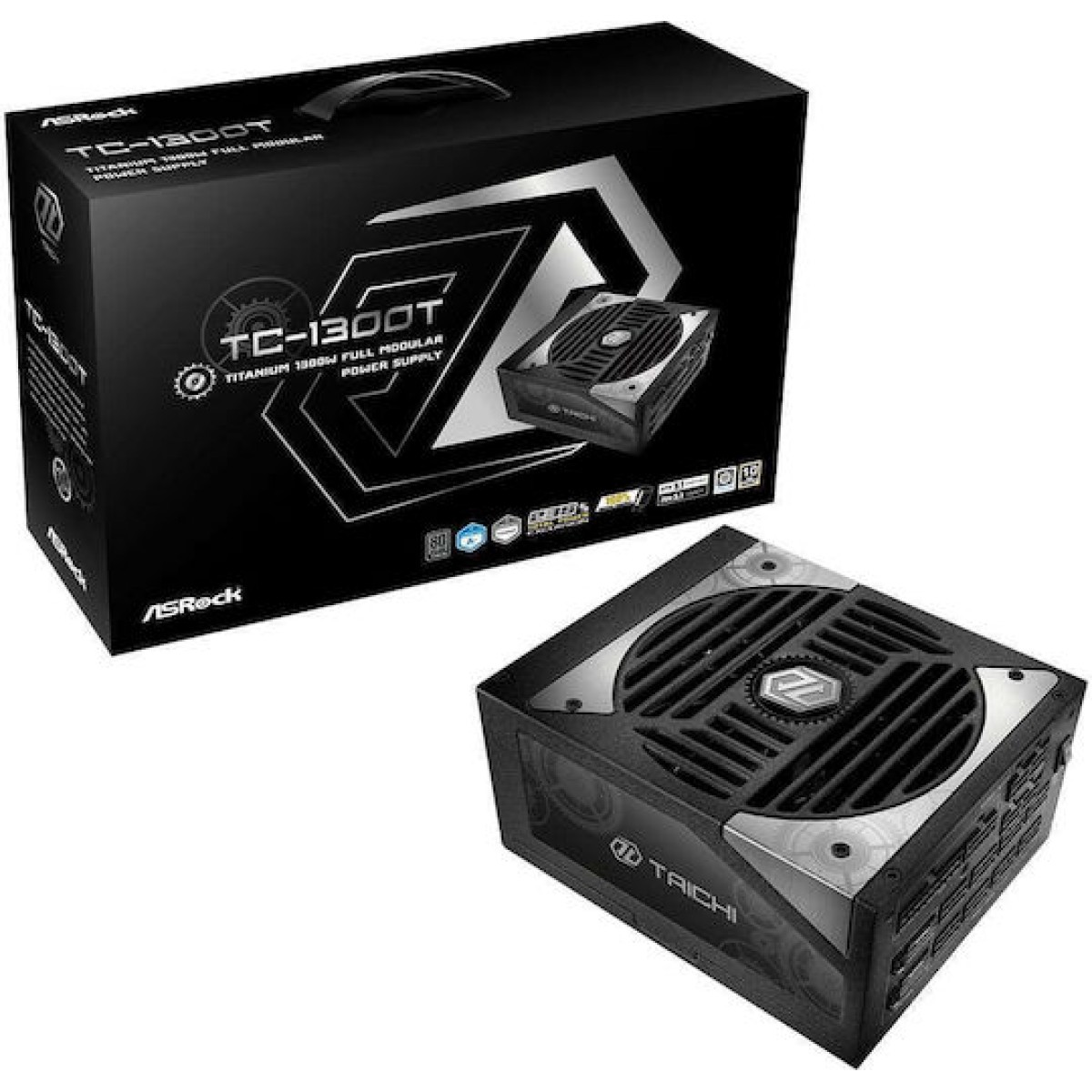Taichi TC-1300T (schwarz, 2x 12-Pin High Power GPU, 8x PCIe, Kabelmanagement, 1300 Watt)