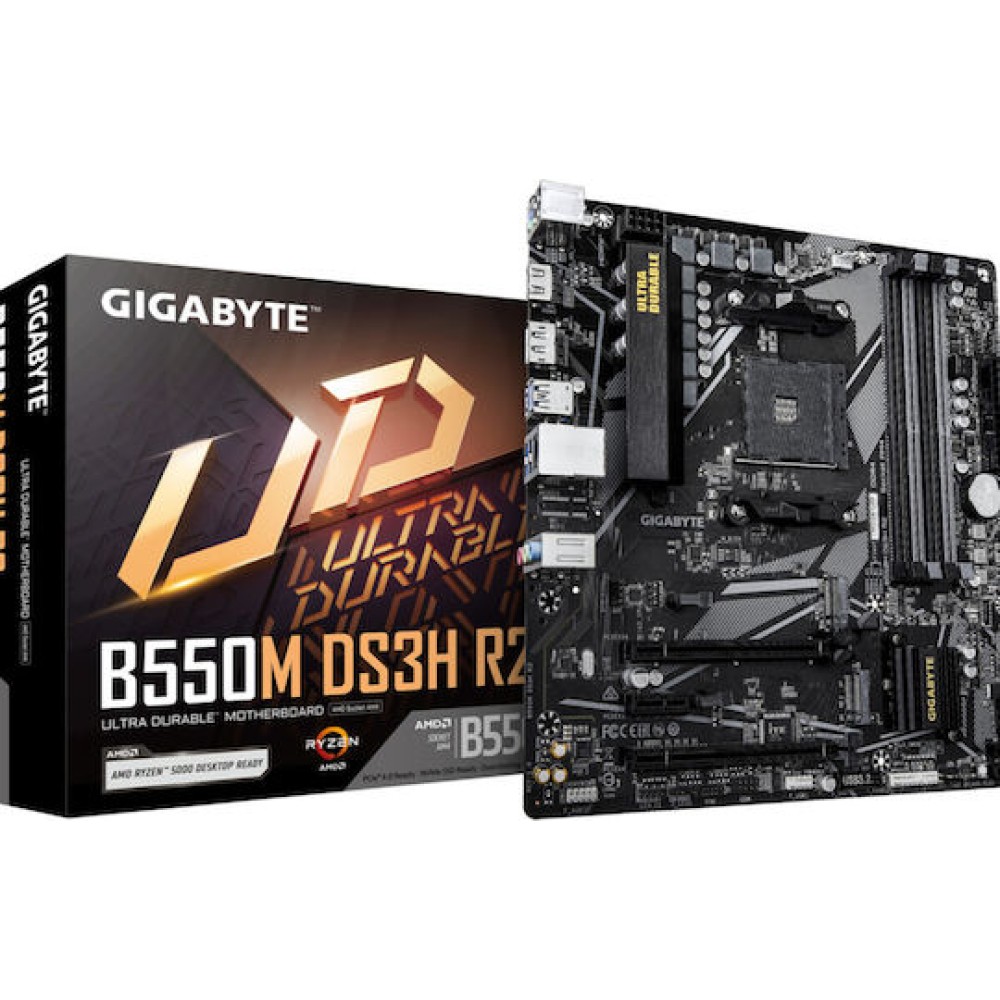 Gigabyte B550M DS3H R2 Motherboard Micro ATX με AMD AM4 Socket