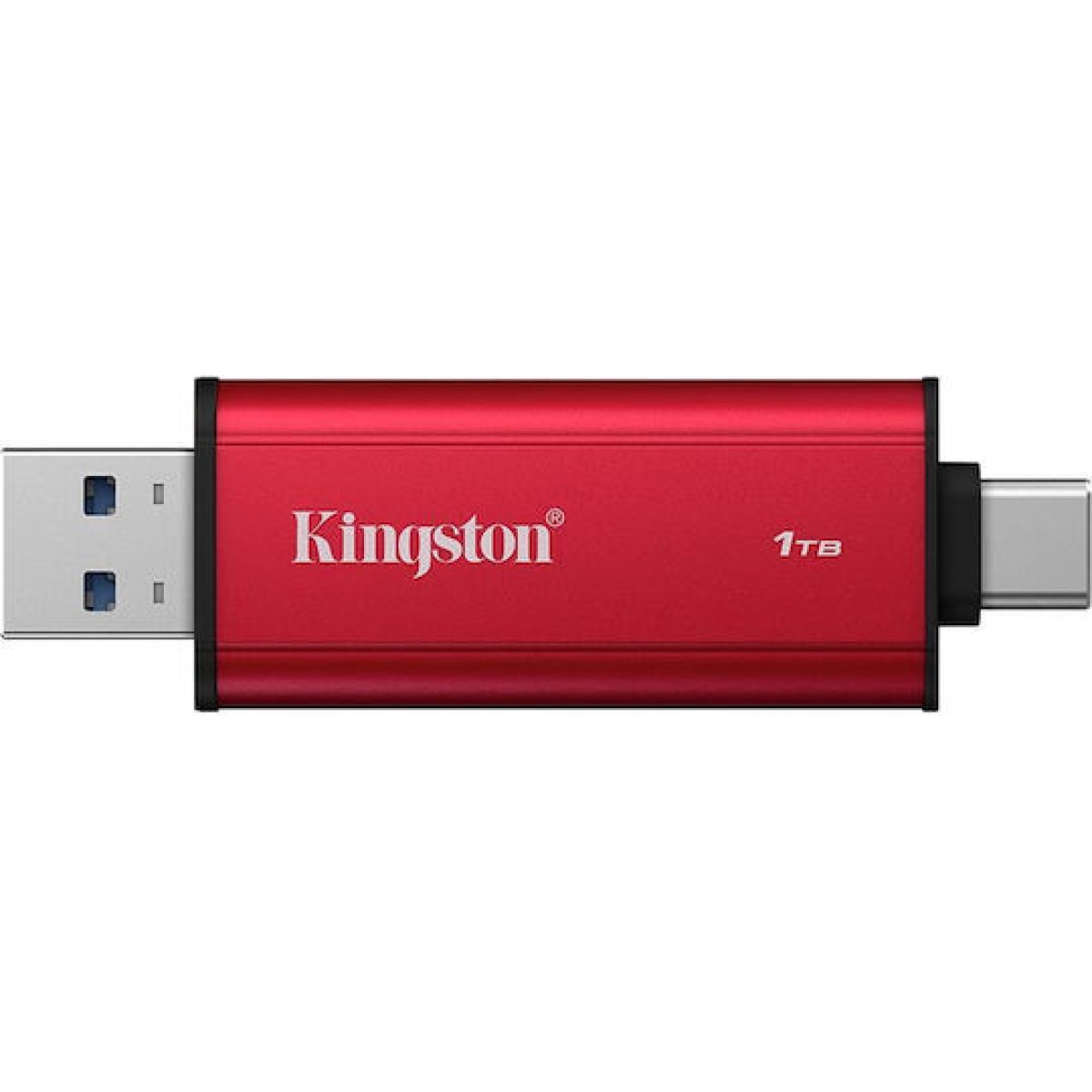Dual Portable 1 TB, Externe SSD (rot/schwarz, USB-A- und USB-C)