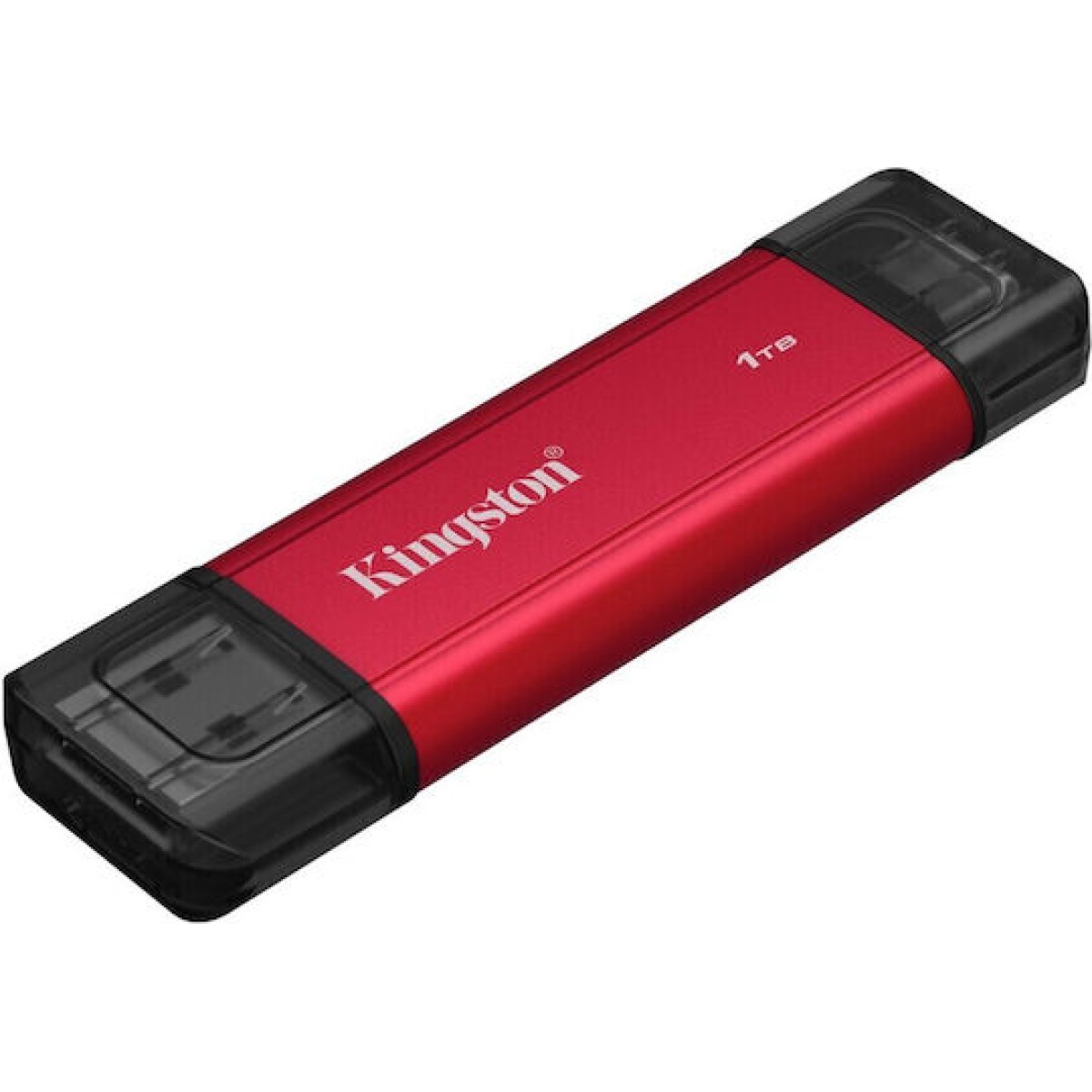 Dual Portable 1 TB, Externe SSD (rot/schwarz, USB-A- und USB-C)