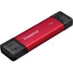 Dual Portable 1 TB, Externe SSD (rot/schwarz, USB-A- und USB-C)