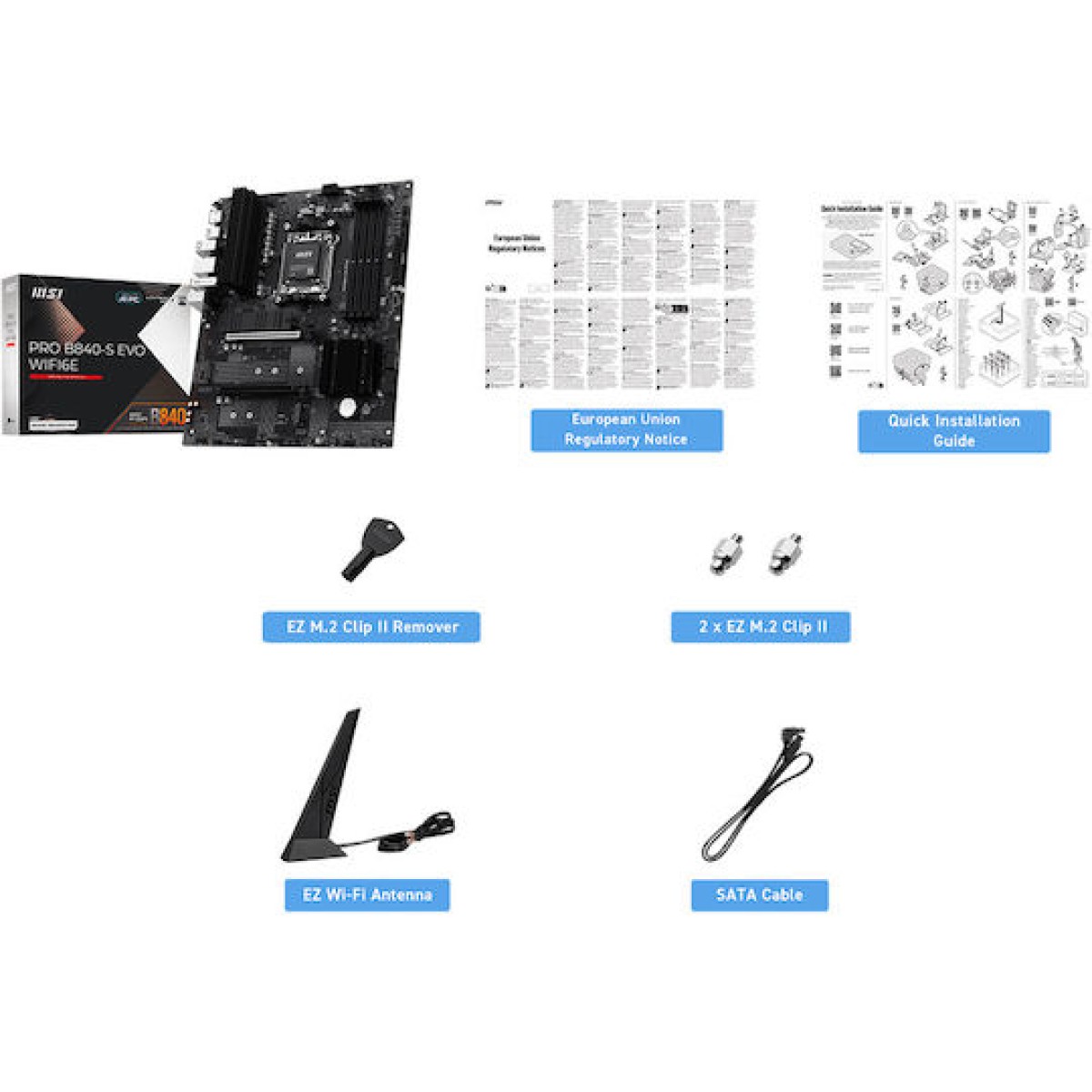 PRO B840-S EVO WIFI6E (schwarz/silber)