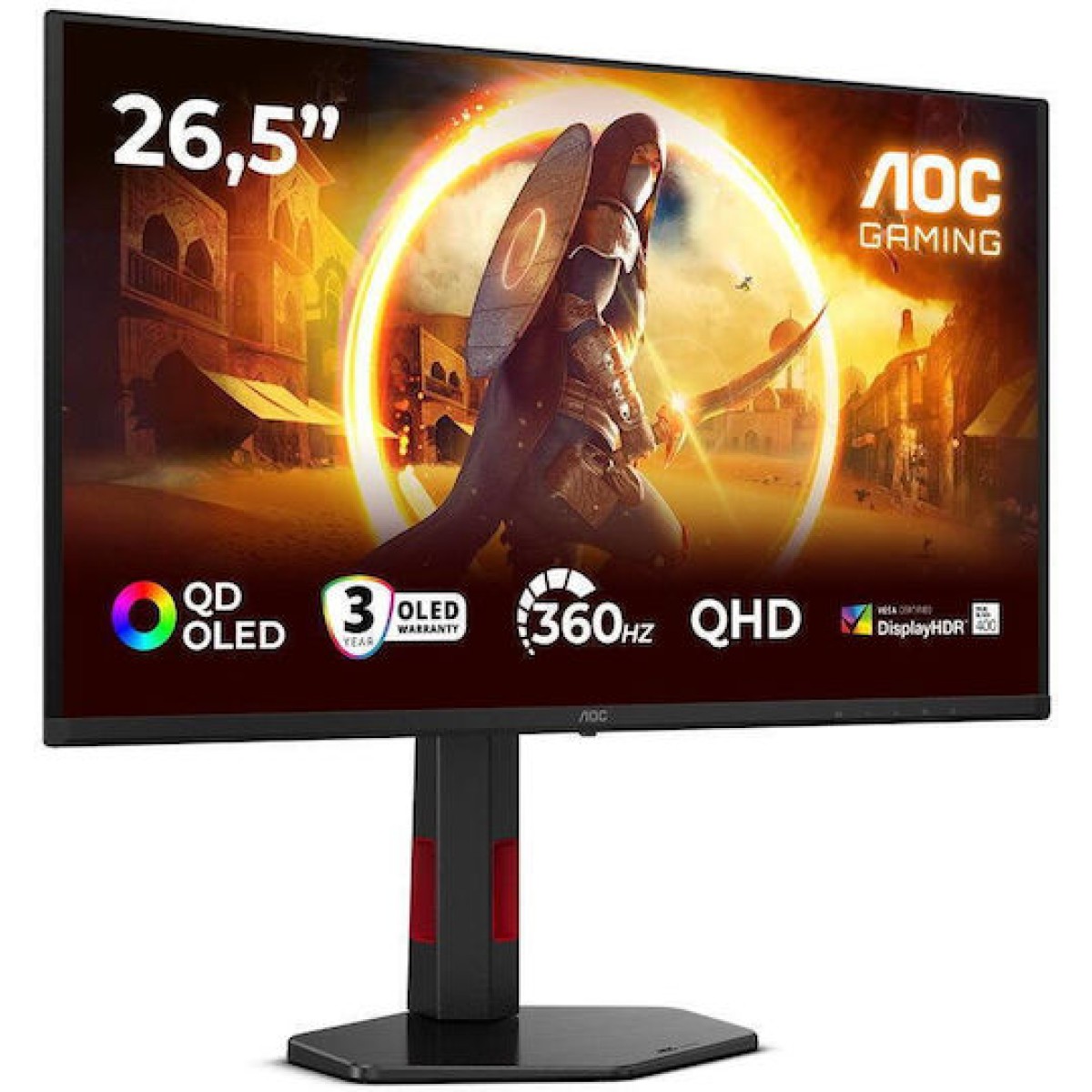AGON Q27G4SDR QD-OLED (67.3 cm (26.5 Zoll), schwarz, QHD, HDMI, DP, USB-Hub, 360Hz Panel)