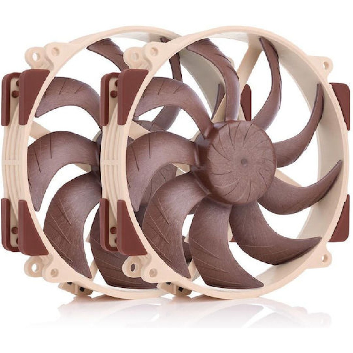 Noctua NF-A14X25R G2 PWM SX2-PP Case Fan 140mm με Σύνδεση 4-Pin 2τμχ Καφέ
