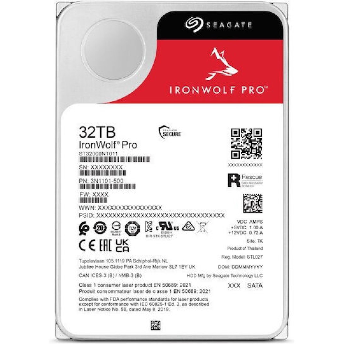 IronWolf Pro 32 TB (SATA 6 Gb/s, 3,5")