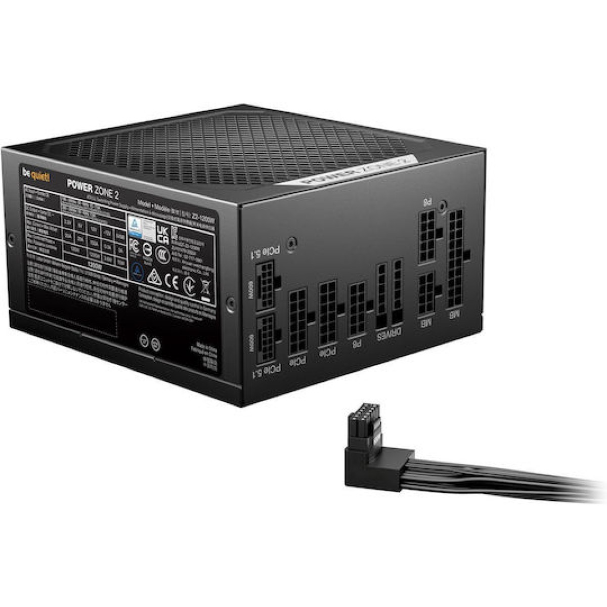 POWER ZONE 2 1200W (schwarz, 1x 12 Pin High Power GPU, 3x PCIe, 1200 Watt)