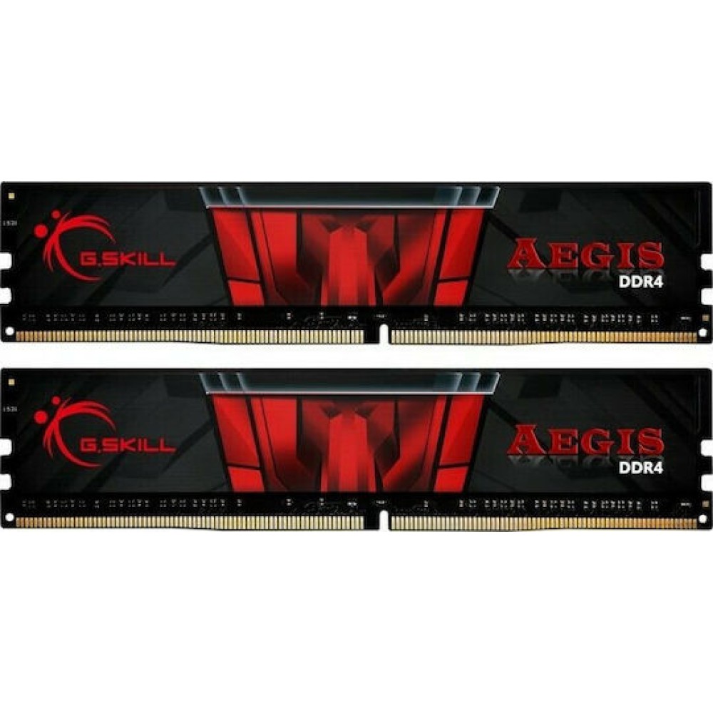 G.Skill Aegis DDR4 32GB RAM με 2x16GB Modules και Ταχύτητα 2400 για Desktop