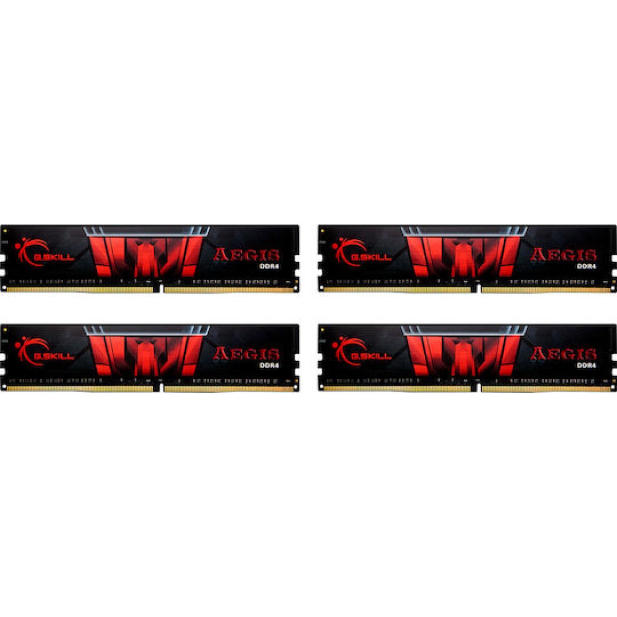 DIMM 64 GB DDR4-3200 (4x 16 GB) Quad-Kit (F4-3200C16Q-64GIS, Aegis, INTEL XMP)
