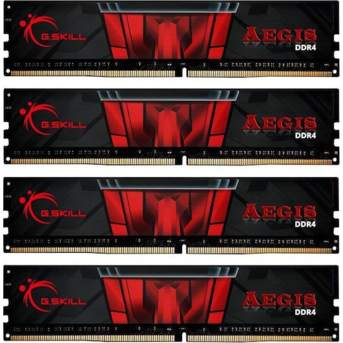 DIMM 64 GB DDR4-3200 (4x 16 GB) Quad-Kit (F4-3200C16Q-64GIS, Aegis, INTEL XMP)