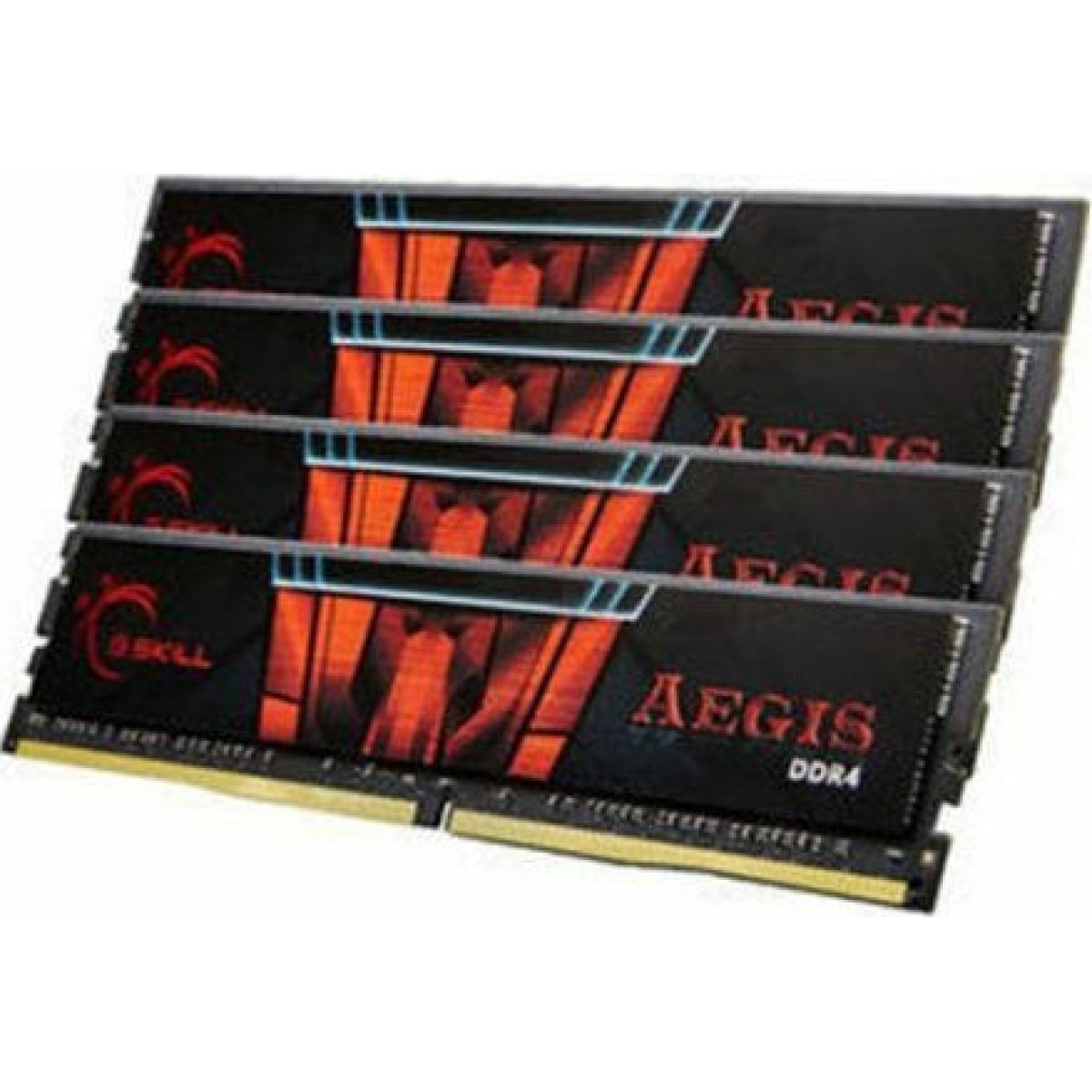 DIMM 64 GB DDR4-3200 (4x 16 GB) Quad-Kit (F4-3200C16Q-64GIS, Aegis, INTEL XMP)
