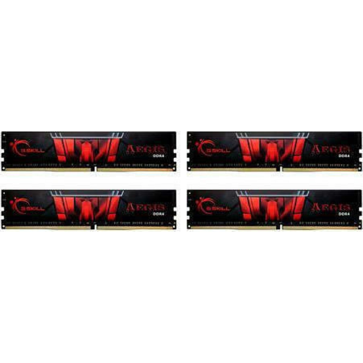DIMM 64 GB DDR4-3200 (4x 16 GB) Quad-Kit (F4-3200C16Q-64GIS, Aegis, INTEL XMP)