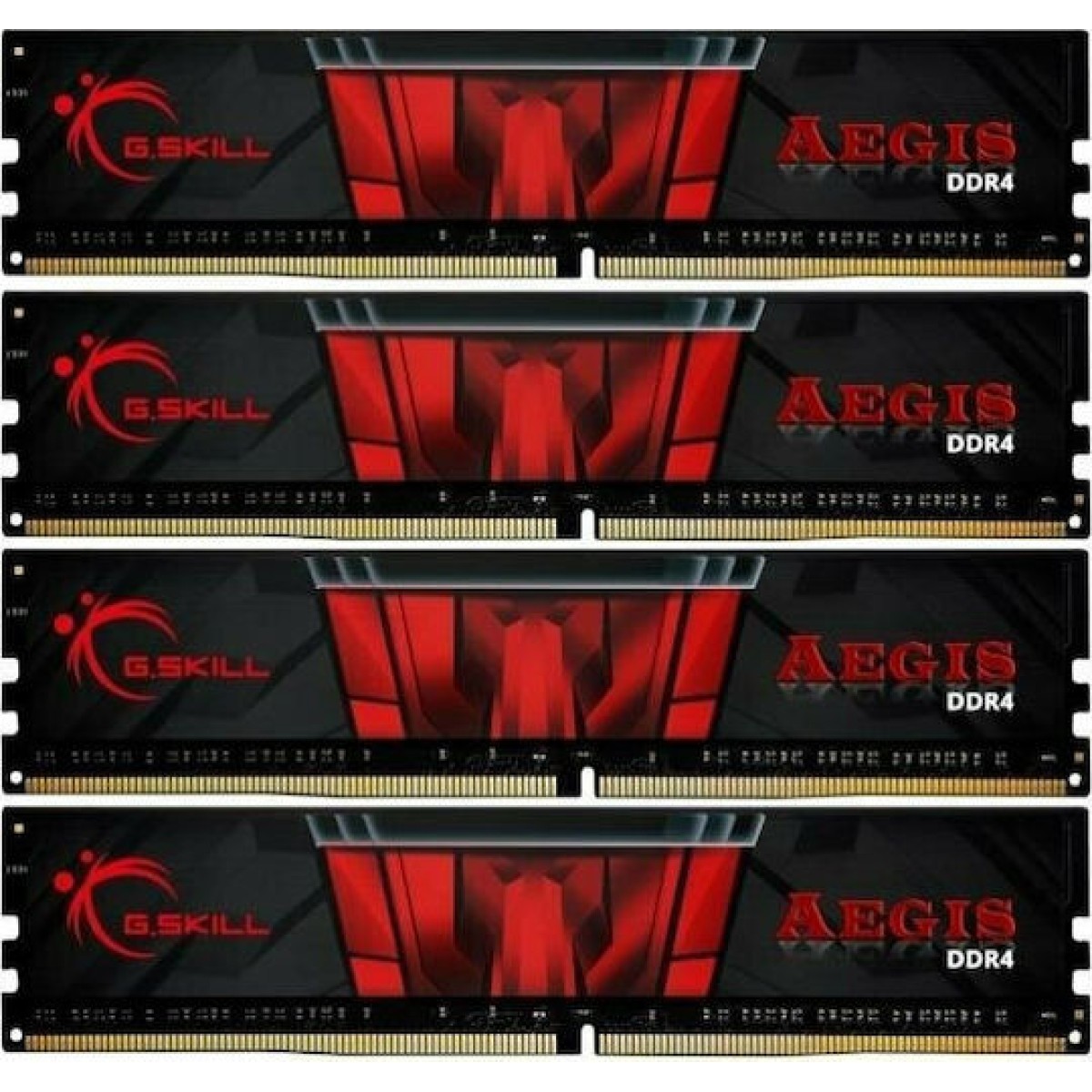 DIMM 64 GB DDR4-3200 (4x 16 GB) Quad-Kit (F4-3200C16Q-64GIS, Aegis, INTEL XMP)