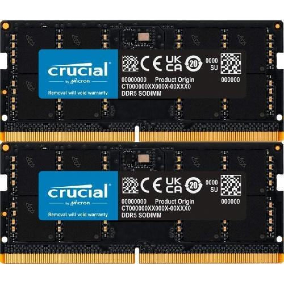 SO-DIMM 64 GB DDR5-4800 (2x 32 GB) Dual-Kit (schwarz, CT2K32G48C40S5)