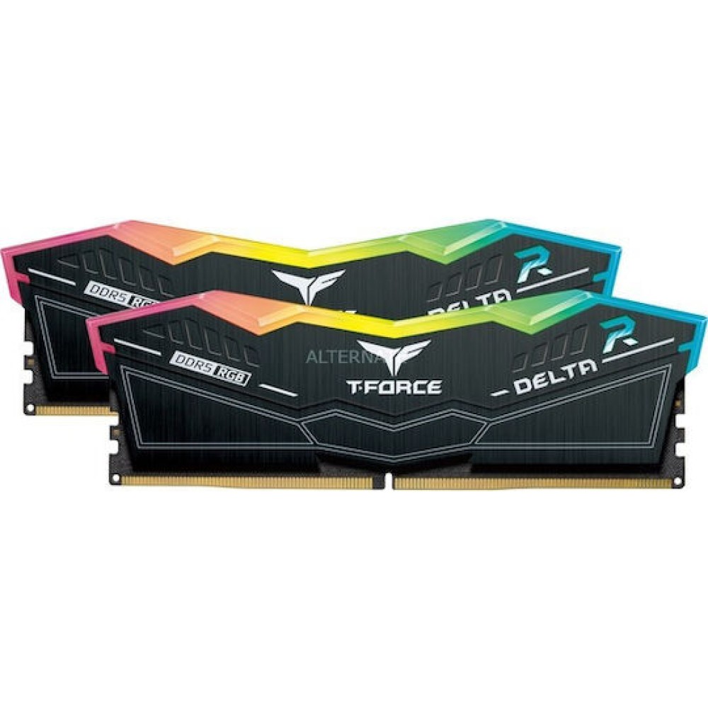 TeamGroup Delta RGB DDR5 32GB RAM με 2x16GB Modules και Ταχύτητα 6000 για Desktop