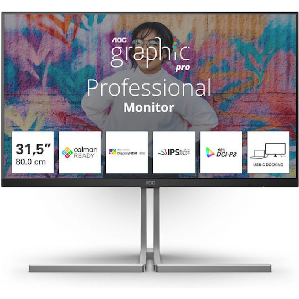 AOC U32U3CV IPS HDR Monitor 32