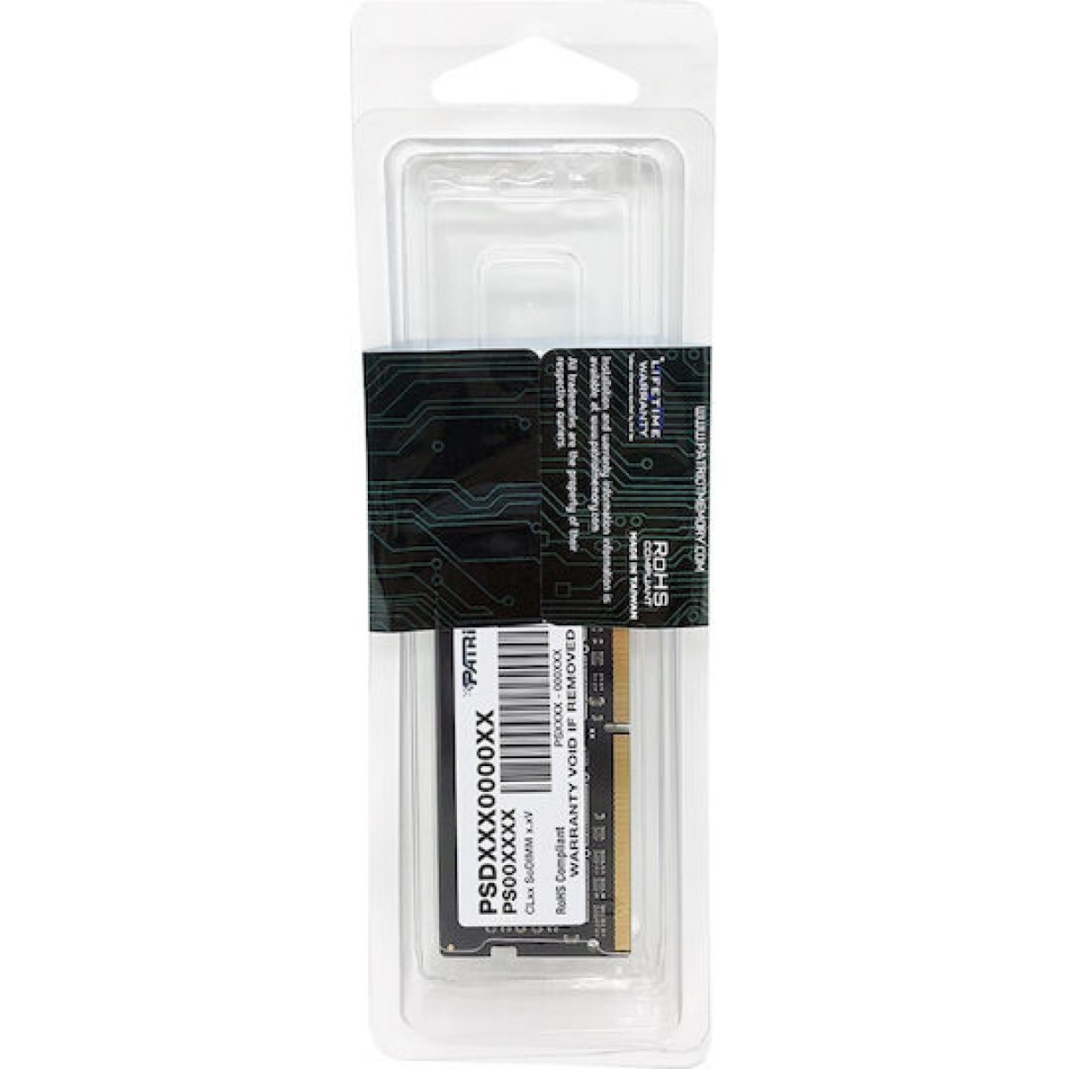 Memory module PATRIOT SIGNATURE DDR4 SO-DIMM 8GB 3200MHz (PSD48G32002S)