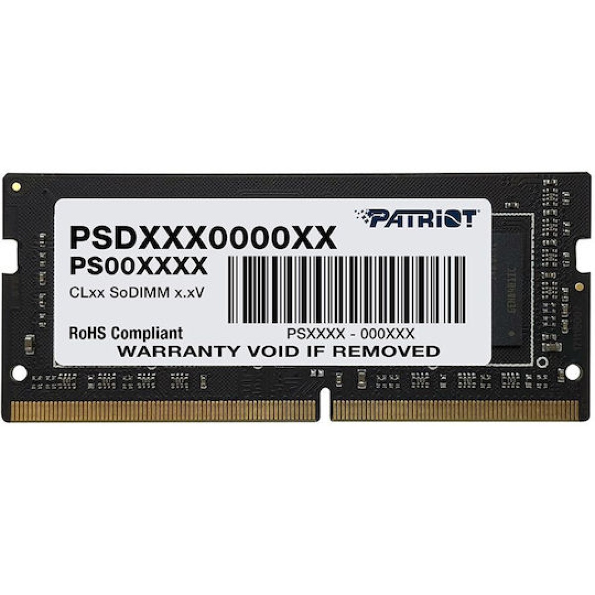 Memory module PATRIOT SIGNATURE DDR4 SO-DIMM 8GB 3200MHz (PSD48G32002S)