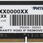 Memory module PATRIOT SIGNATURE DDR4 SO-DIMM 8GB 3200MHz (PSD48G32002S)