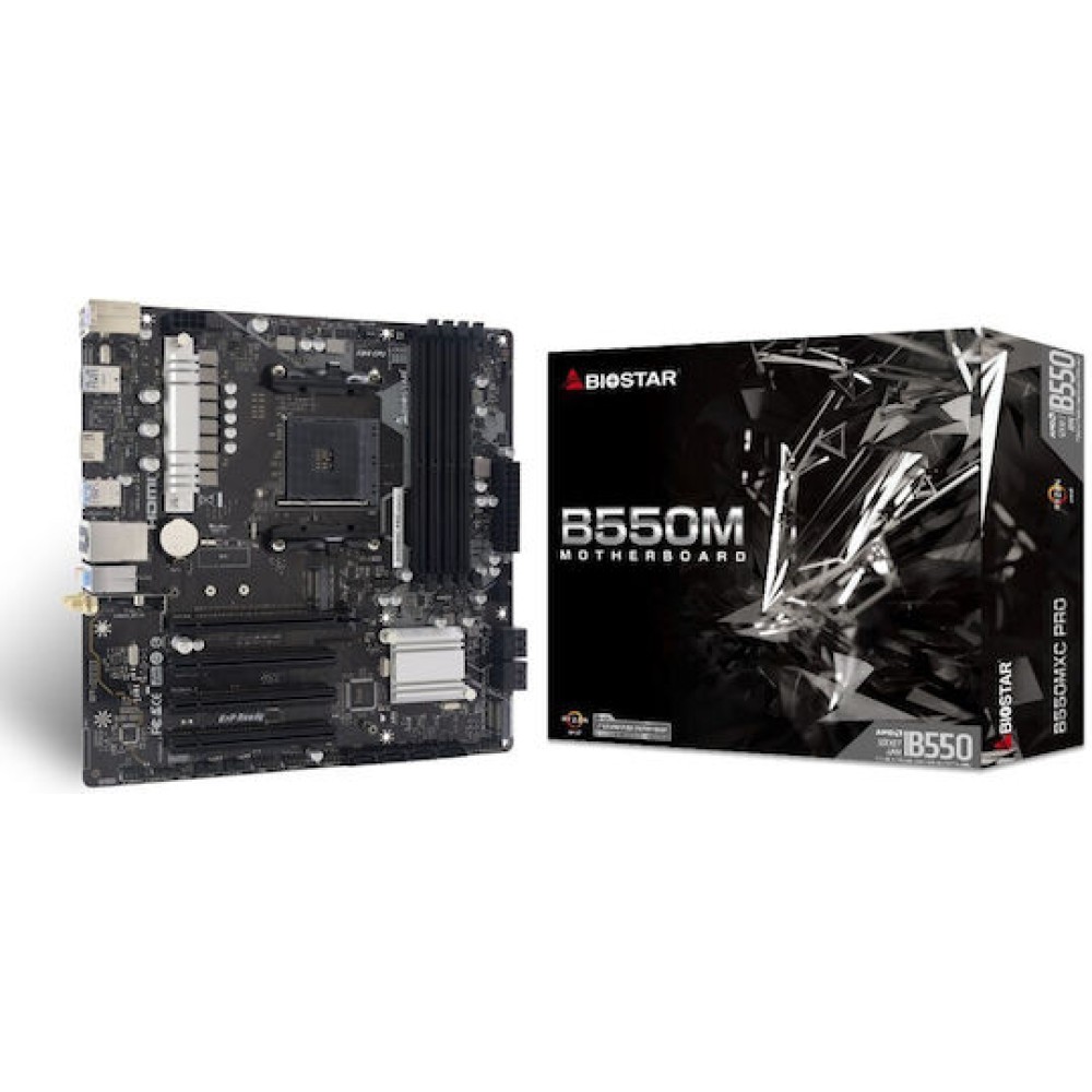Biostar B550MXC PRO Motherboard Micro ATX με AMD AM4 Socket