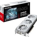 GIGABYTE GAMING Radeon RX 9060 XT OC ICE 16G Graphics Card - 16GB GDDR6, 256bit, PCI-E 5.0, 3320 MHz Core Clock, 2 x DisplayPort, 1 x HDMI, GV-R906XGAMINGOCICE-16GD