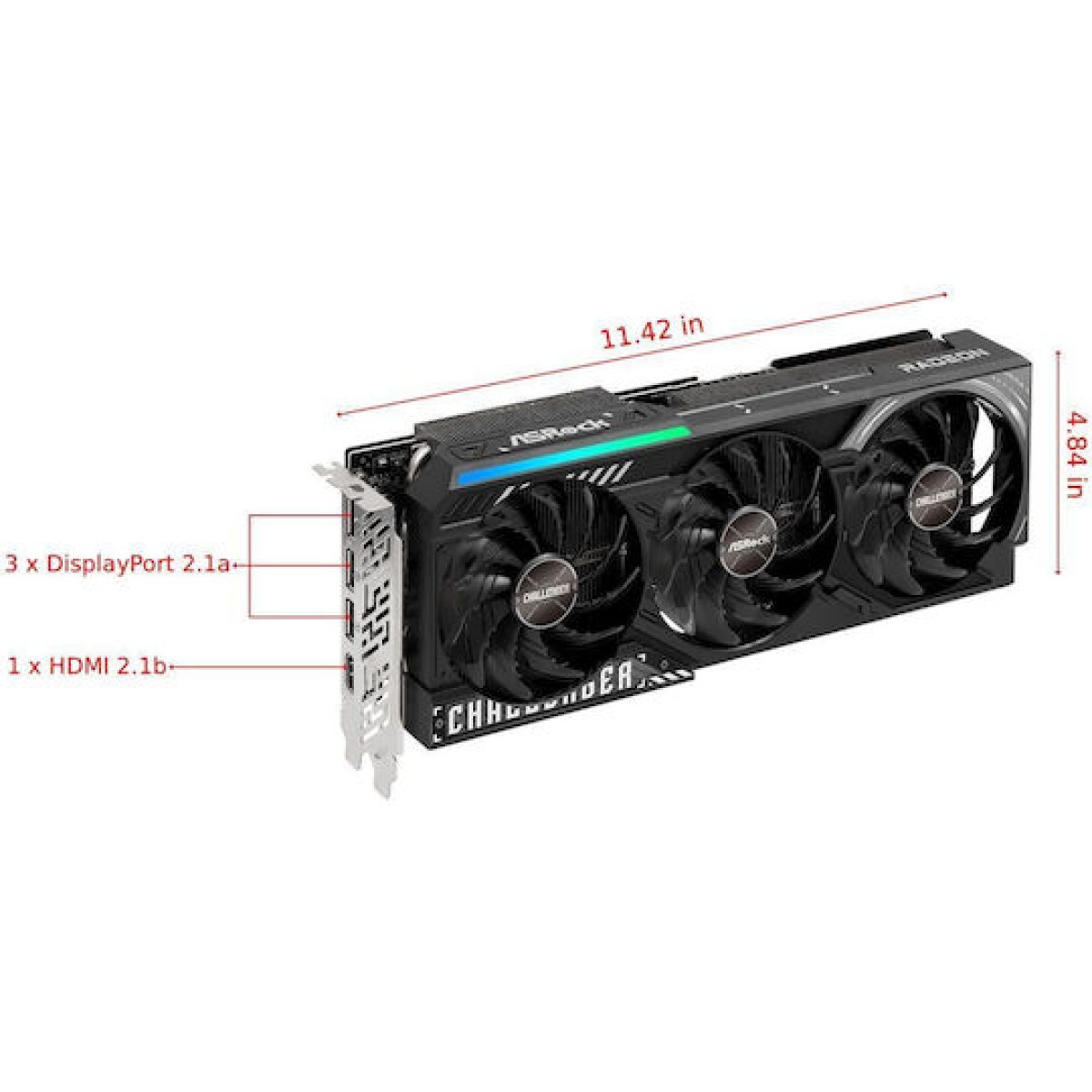 Asrock Challenger RX9070XT 16GB graphics card