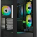 Sharkoon Rebel C60 RGB Gaming Midi Tower Κουτί Υπολογιστή με Πλαϊνό Παράθυρο Μαύρο