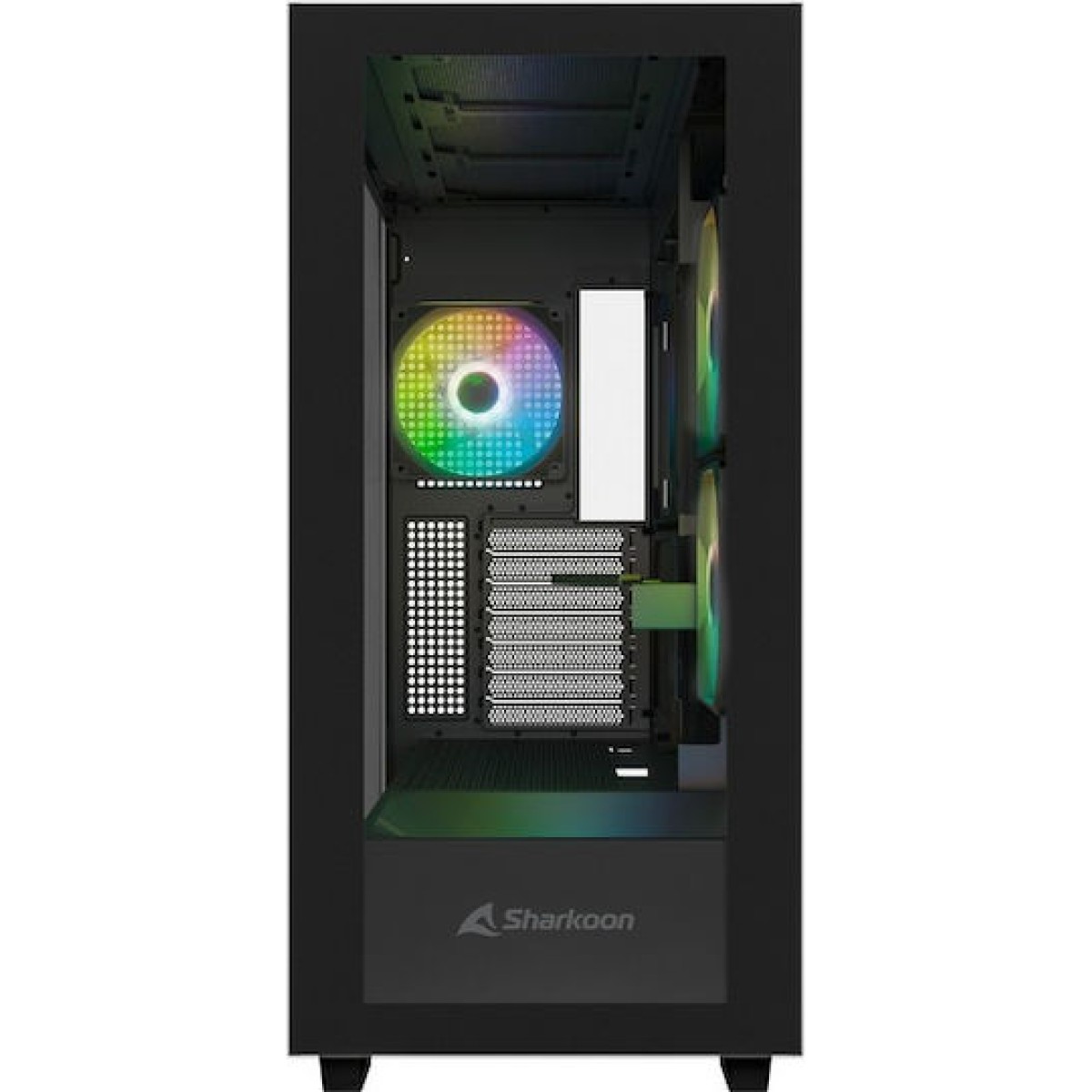 Sharkoon Rebel C60 RGB Gaming Midi Tower Κουτί Υπολογιστή με Πλαϊνό Παράθυρο Μαύρο