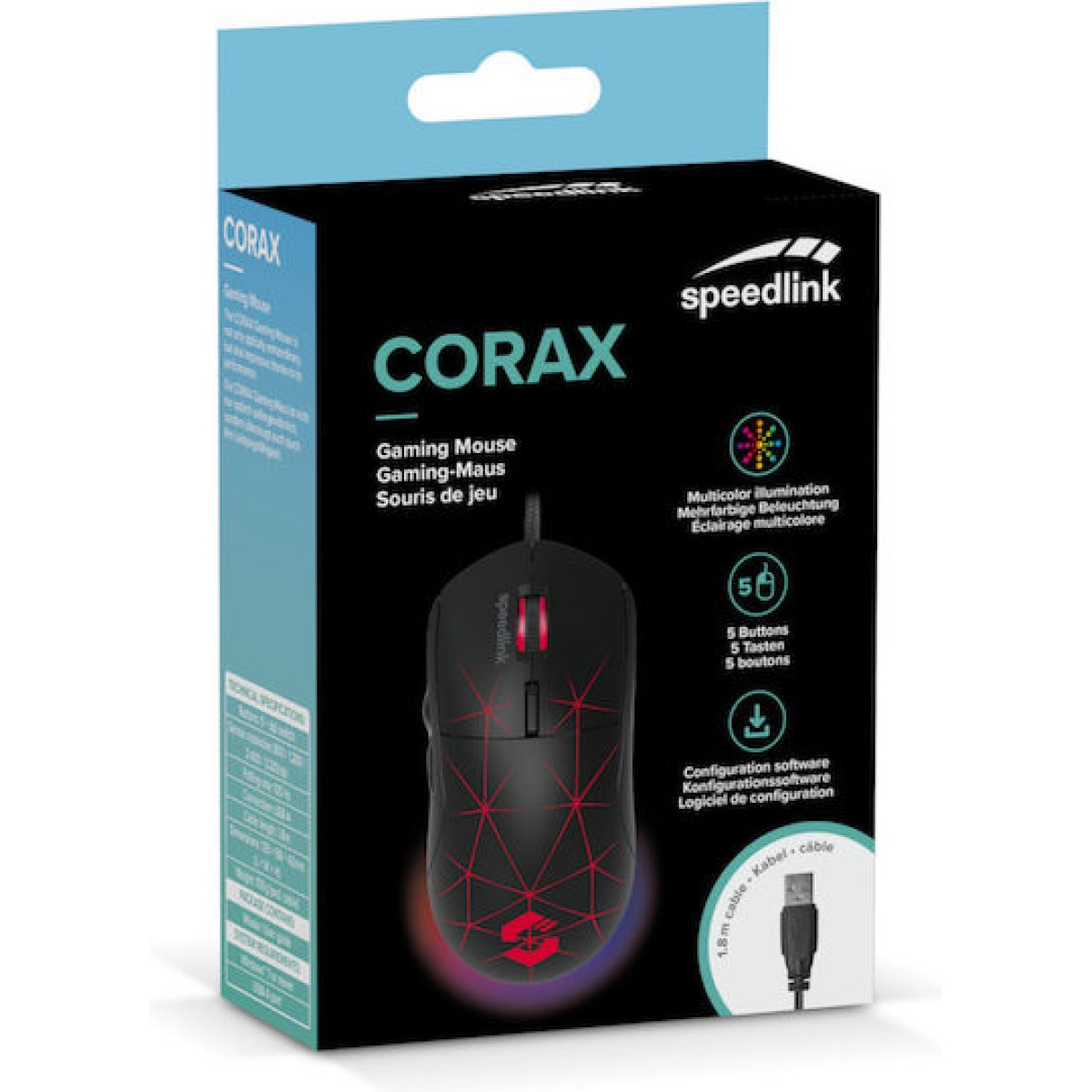 Speedlink CORAX RGB Gaming Mouse black
