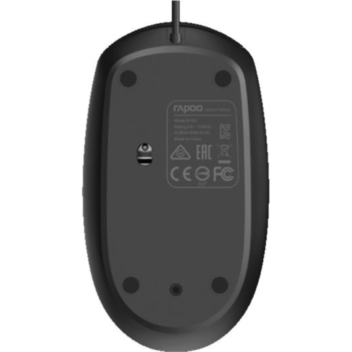 Rapoo N100 black Optical Mouse