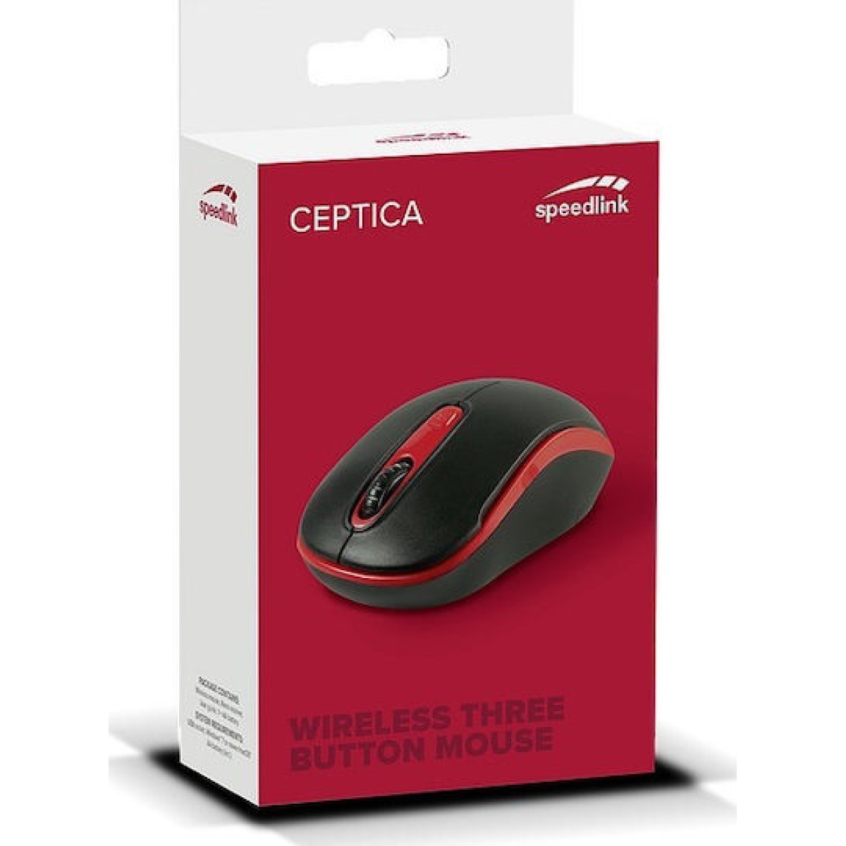 Speedlink CEPTICA Mouse Wireless, black-red