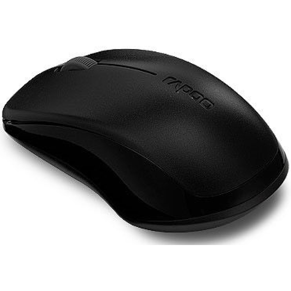 Rapoo Wireless Optical Mouse 1620 Ασύρματο Ποντίκι Μαύρο