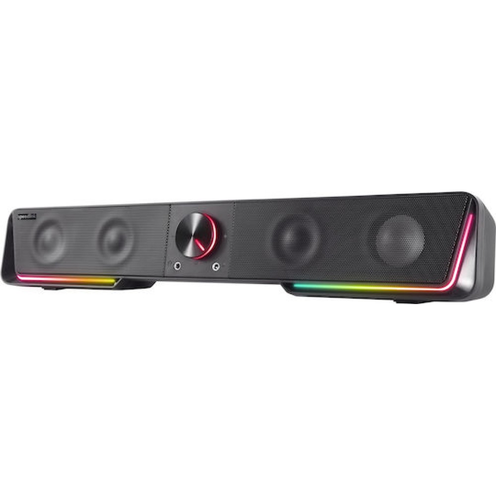 SpeedLink Gravity Ασύρματα Ηχεία Υπολογιστή 2.0 με RGB Φωτισμό και Bluetooth Ισχύος 3W Μαύρα