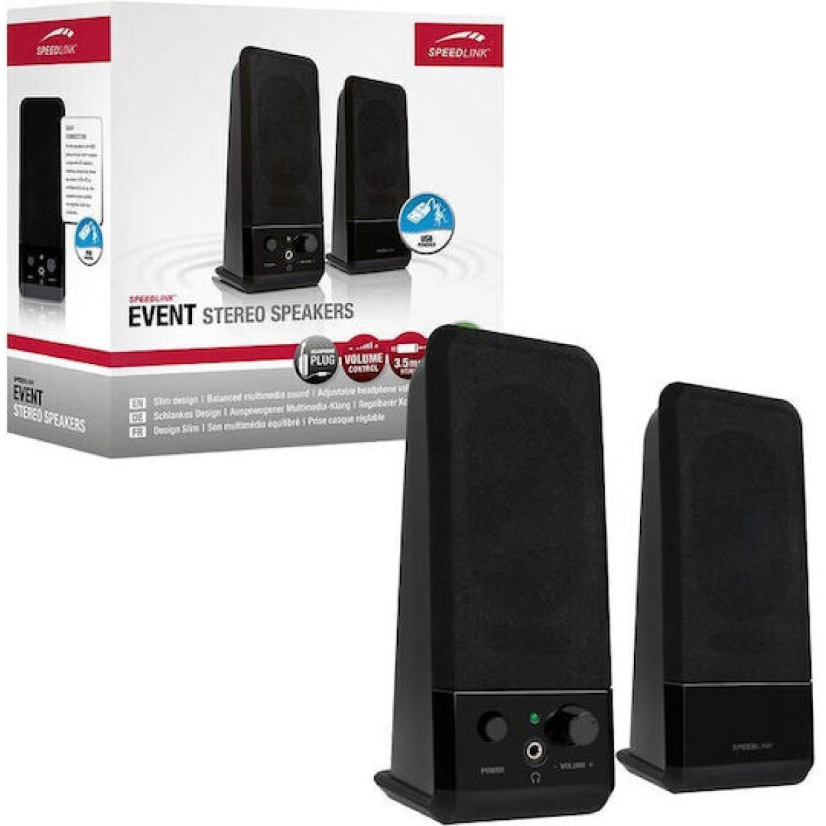Speedlink EVENT Stereo Speakers black