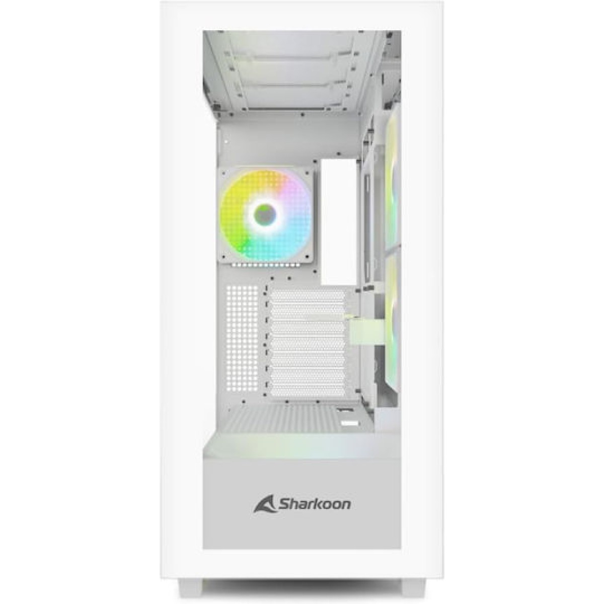 Sharkoon Rebel C60 RGB Gaming Midi Tower Κουτί Υπολογιστή με Πλαϊνό Παράθυρο Λευκό
