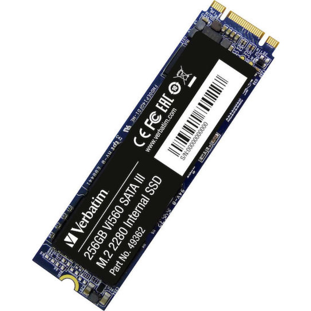 Verbatim Vi560 S3 SSD 256GB τύπου M.2 με σύνδεση SATA III 49362