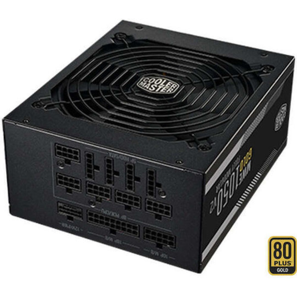 CoolerMaster MWE Gold 1050 V2 rev. 2.0 1050W Μαύρο Τροφοδοτικό Υπολογιστή Full Modular 80 Plus Gold