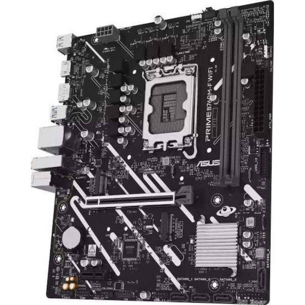 Asus Prime B760M-F WIFI Motherboard Micro ATX με Intel 1700 Socket 90MB1N00-M0EAY0