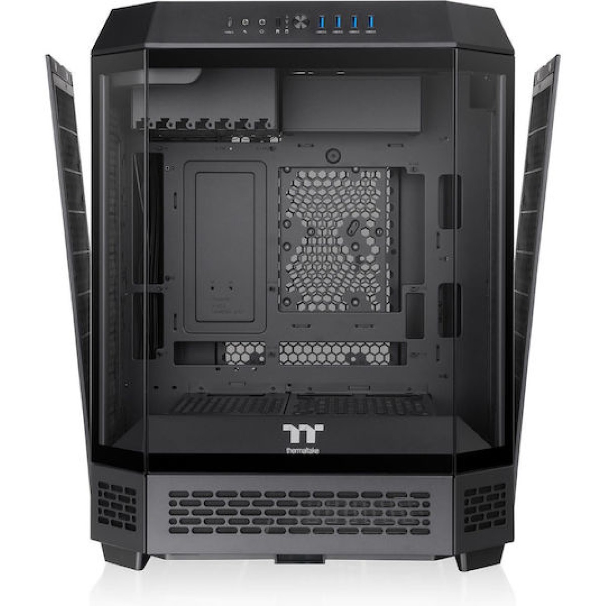Thermaltake The Tower 600 Gaming Midi Tower Κουτί Υπολογιστή με Πλαϊνό Παράθυρο Μαύρο