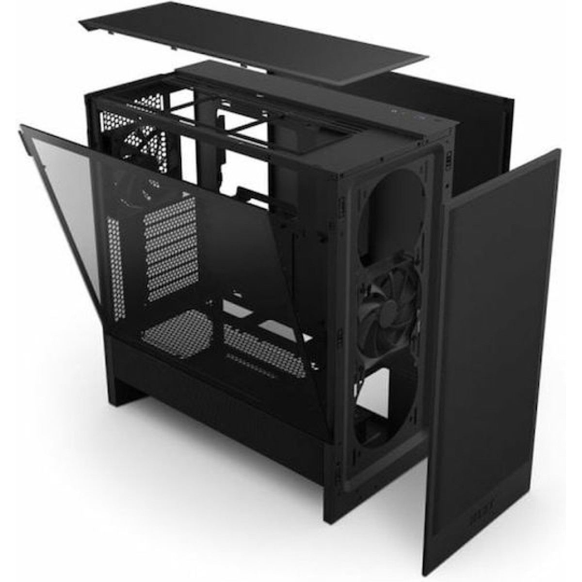 NZXT H5 Flow Midi Tower Κουτί Υπολογιστή με Πλαϊνό Παράθυρο Μαύρο