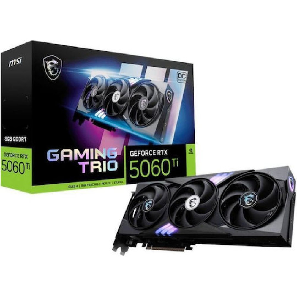 MSI GeForce RTX 5060 Ti 8GB GDDR7 Gaming Trio OC Κάρτα Γραφικών
