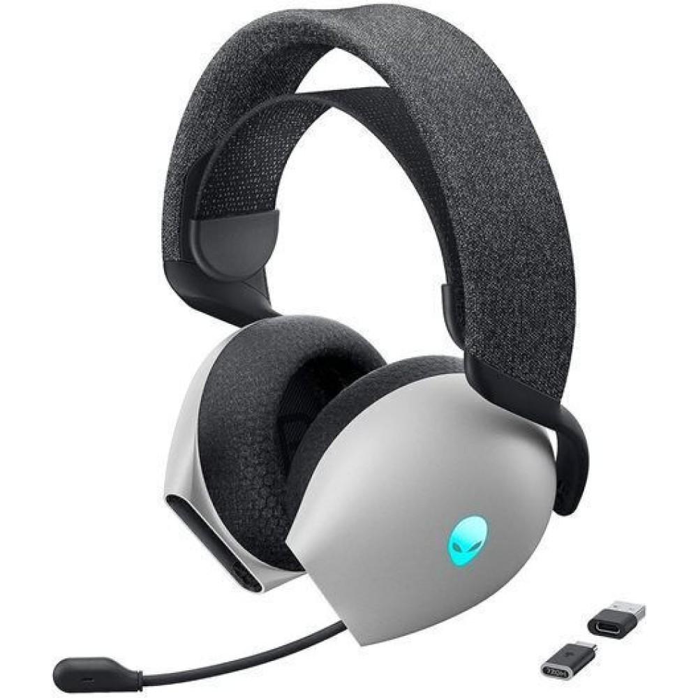 Dell Tri-Mode AW725H Ασύρματο Over Ear Gaming Headset με σύνδεση Bluetooth Lunar Light for Nintendo Switch / PS4 / PS5 / XBOX