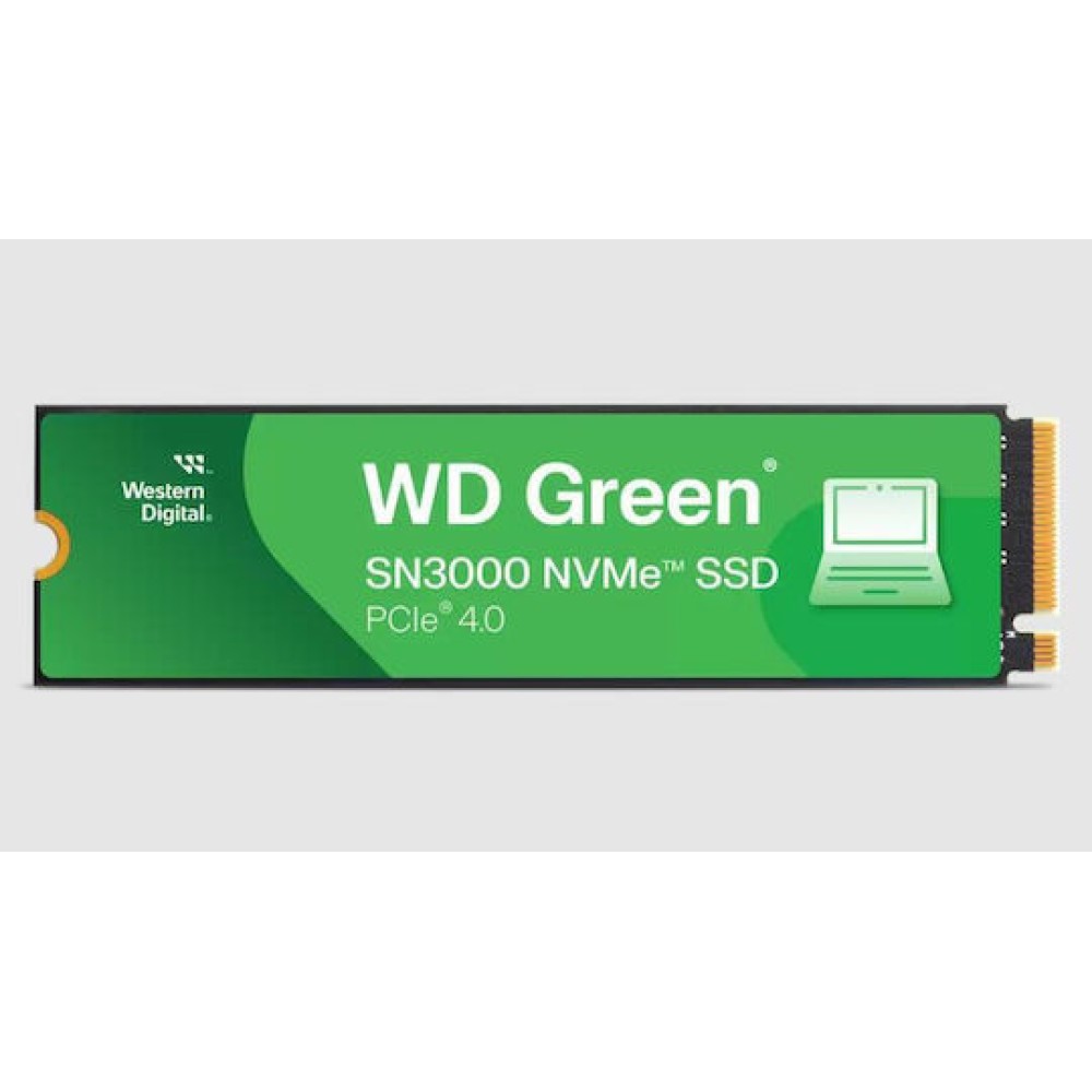 Western Digital Green SN3000 SSD 500GB M.2 NVMe PCI Express 4.0 Bulk WDS500G4G0E-00CPS0