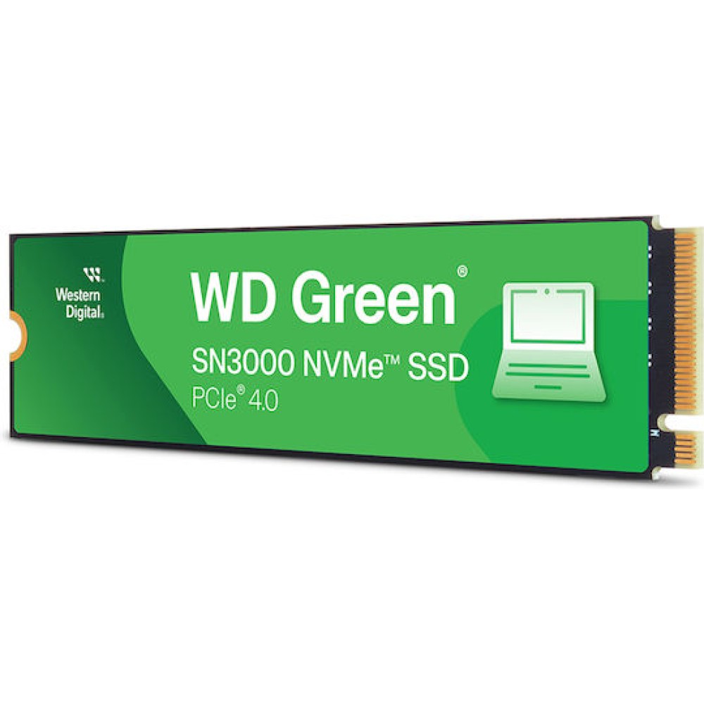 Western Digital Green SN3000 SSD 500GB M.2 NVMe PCI Express 4.0 Bulk WDS500G4G0E-00CPS0