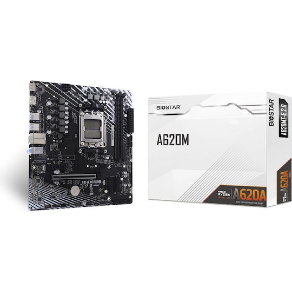 Biostar A620MT-E 2.0 Motherboard Micro ATX με AMD AM5 Socket